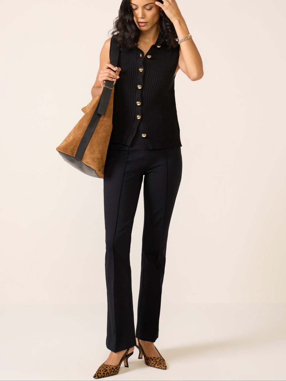 Spanx Ponte Micro Flare Pant Black Size Large